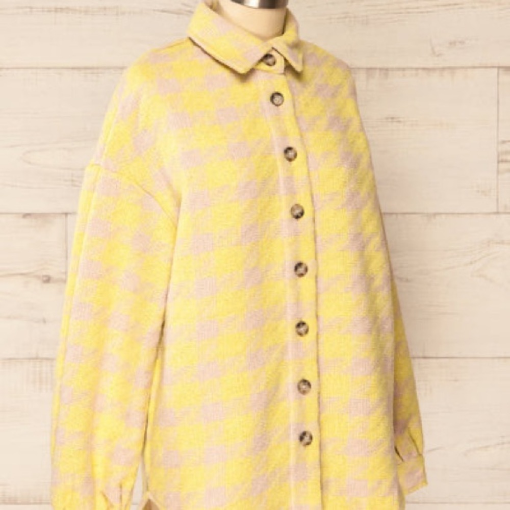 1861 Boutique Shacket - Houndstooth